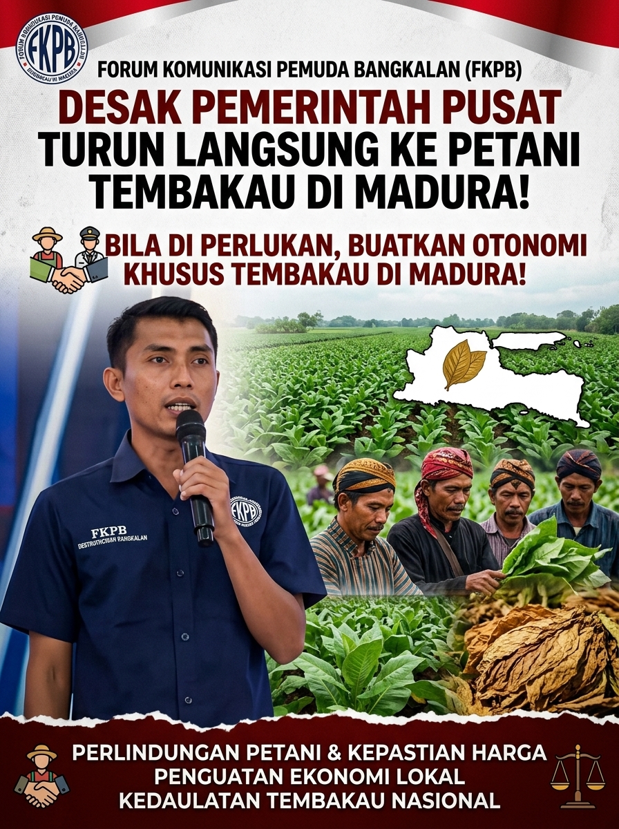 FKPB Desak Pemerintah Pusat Turun ke Petani Tembakau Madura, Otsus Tembakau Jadi Opsi