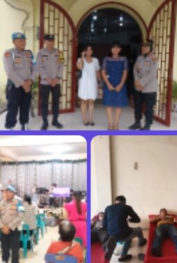 Hadir Menjaga Keamanan Serta Menyapa dengan Kasih, Kapolsek Binjai Dampingi jemaat Ibadah dan Kegiatan Sosial di Gereja