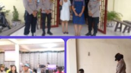 Hadir Menjaga Keamanan Serta Menyapa dengan Kasih, Kapolsek Binjai Dampingi jemaat Ibadah dan Kegiatan Sosial di Gereja