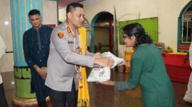 Pererat Toleransi dan Kerukunan, Kapolres Binjai Sambangi Kuil Sri Mariamman