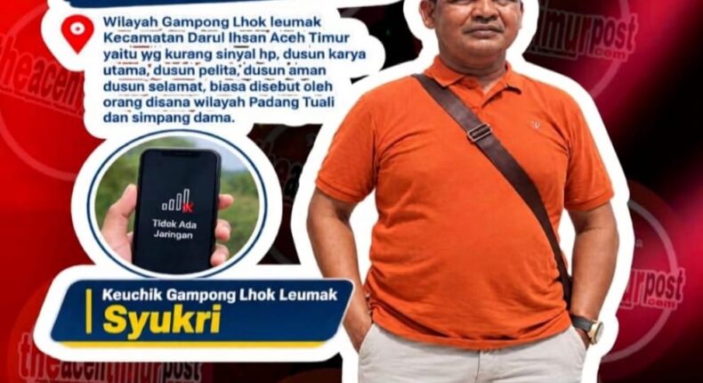 Puluhan Tahun Tanpa Sinyal, Warga Lhok Leumak Aceh Timur Menanti Tower Telekomunikasi