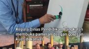 Kepala Dinas Pendidikan Berikan Apresiasi kepada Amel, Pelukis Cilik Bangkalan pada Pameran Tunggal di Paseban Kota 