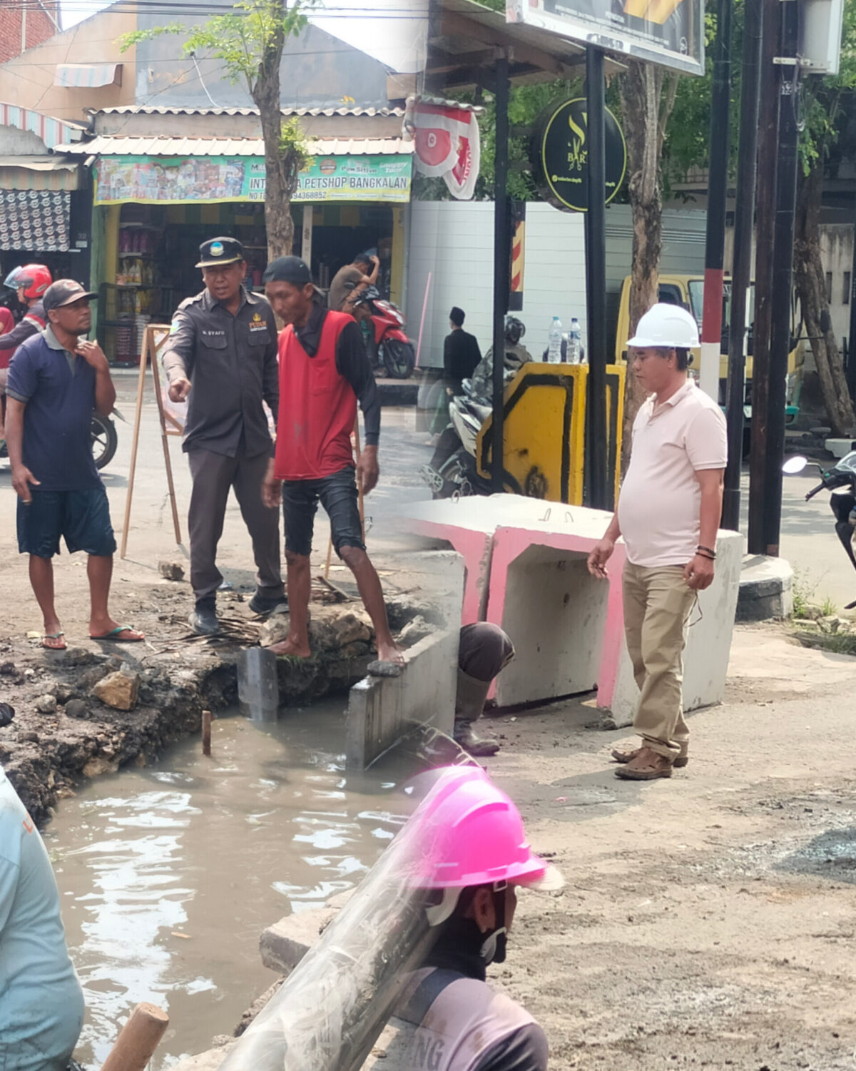 Revitalisasi Kota Bangkalan, Sinergi Dinas PUPR dan PUDAM Benahi Drainase dan Jaringan Air