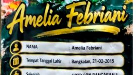 Amel, Seniman Cilik Bangkalan Berani Tampil dalam Pameran Lukis Tunggal.