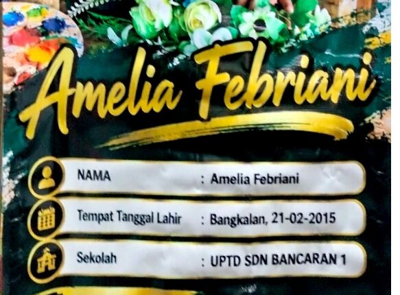 Amel, Seniman Cilik Bangkalan Berani Tampil dalam Pameran Lukis Tunggal.