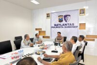 Cegah Laka dan Balap Liar, Satlantas Polresta Sumenep Pasang Pita Kejut di Dua Jalur Rawan