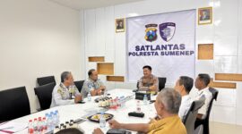 Cegah Laka dan Balap Liar, Satlantas Polresta Sumenep Pasang Pita Kejut di Dua Jalur Rawan