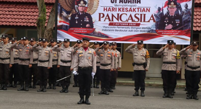 Kapolres Binjai Pimpin Upacara Hari Kesaktian Pancasila Tahun 2026