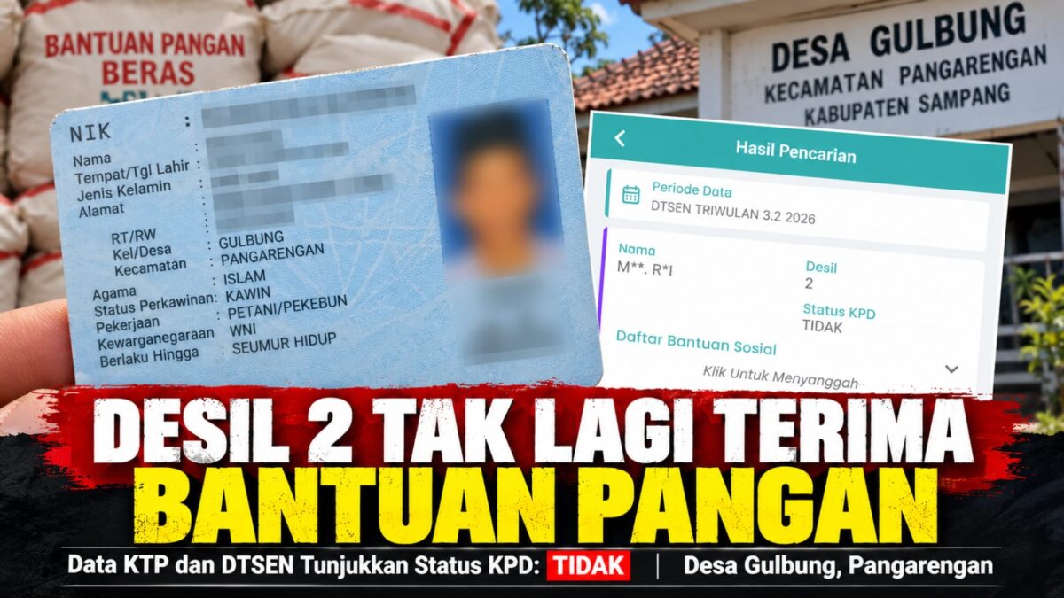Desil 2 Tak Kebagian Bantuan di Sampang, Penyaluran Beras Desa Gulbung Perlu Dibuka Terang