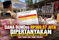 Dana Penyertaan Modal BUMDes Karangpenang Oloh Rp369,57 Juta Dipertanyakan Warga