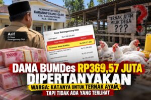 Dana Penyertaan Modal BUMDes Karangpenang Oloh Rp369,57 Juta Dipertanyakan Warga