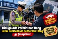 Diduga Ada Permintaan Uang untuk Pembebasan Kendaraan Tilang di Satlantas Polres Bangkalan.