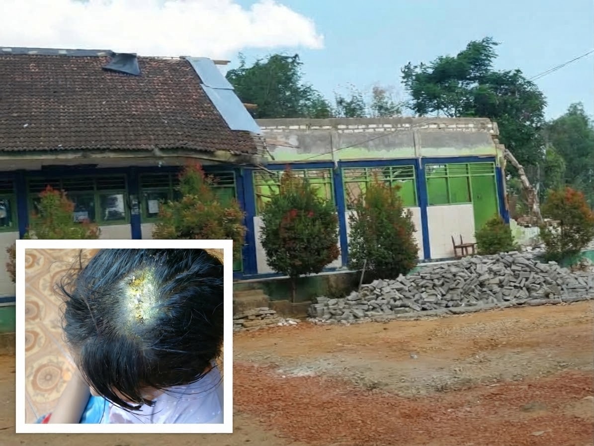 Ruang Kelas Rusak, Genteng Timpa Siswa, SDN Paopale Laok 5 Malah Dapat Paving
