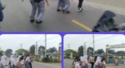 Pengaturan Lalu-lintas pagi hari memberikan pelayanan kepada anak-anak Sekolah dan masyarakat Pengguna Jalan.