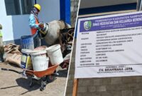 Beton Pagar Labkesmas Sampang Retak Dini, Pengawasan Jangan Tutup Mata