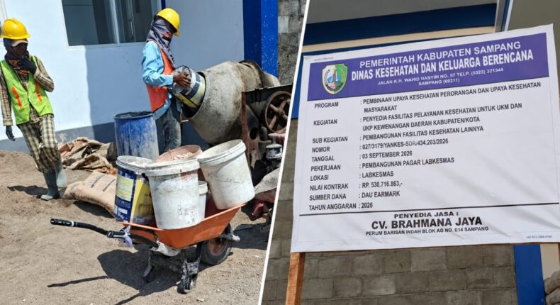Beton Pagar Labkesmas Sampang Retak Dini, Pengawasan Jangan Tutup Mata
