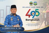 Direktur PUDAM Sumber Sejahtera Bangkalan Mengucapkan; SELAMAT HARI JADI KOTA BANGKALAN ke-495: “Mengalir Bersama Kemajuan, Tumbuh Menuju Kesejahteraan”
