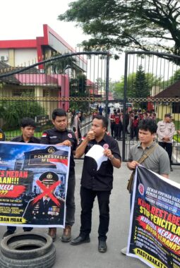 Pemuda Demokrasi Sumut Ultimatum Polda 3×24 Jam, Desak Kapolresta Medan dan Tapteng Dicopot