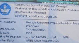 Proyek Revitalisasi TK Annahriyah Senilai Rp243 Juta Dikritik, Material Kayu Lapuk Diduga Dipakai Pekerjaan
