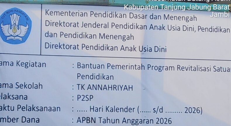 Proyek Revitalisasi TK Annahriyah Senilai Rp243 Juta Dikritik, Material Kayu Lapuk Diduga Dipakai Pekerjaan