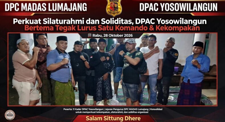 Perkuat Silaturahmi dan Soliditas, DPAC MADAS Yosowilangun Gelar Konsolidasi