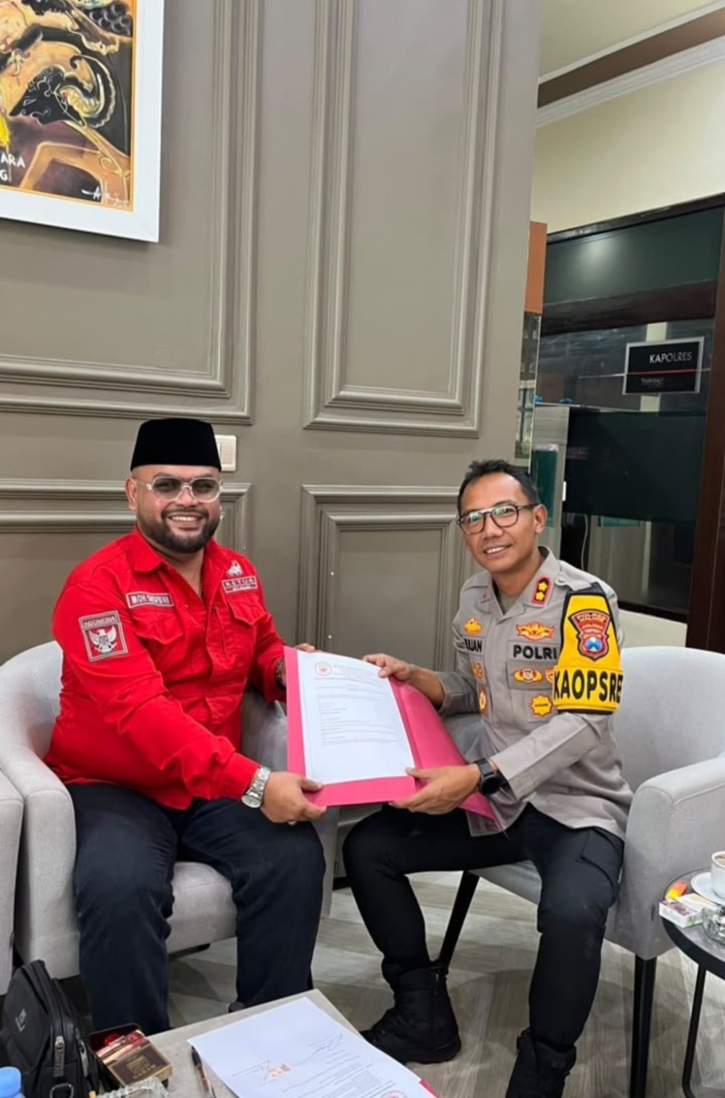 Kapolres Malang Terima Silaturahmi Ketua Madas Sedarah DPC Perkuat Sinergi Kamtibmas
