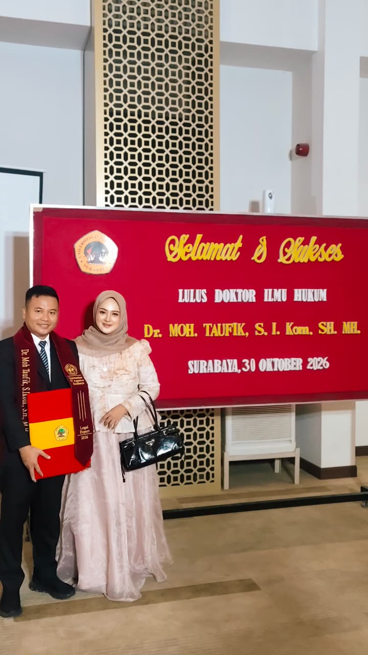 BUNG TAUFIK RESMI RAIH GELAR DOKTOR ILMU HUKUM, SOSOK DOKTOR MUDA DENGAN GAGASAN HUKUM PROGRESIF