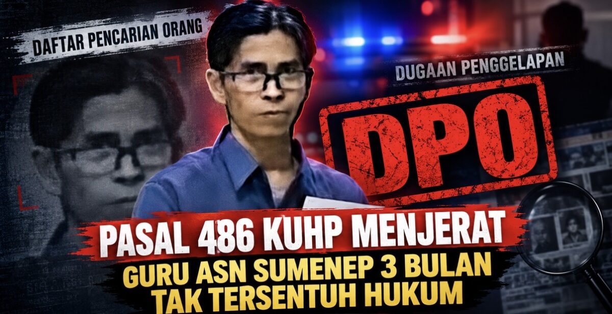 Ironis! Guru ASN di Sumenep 3 Bulan Jadi Buronan Kasus Penggelapan