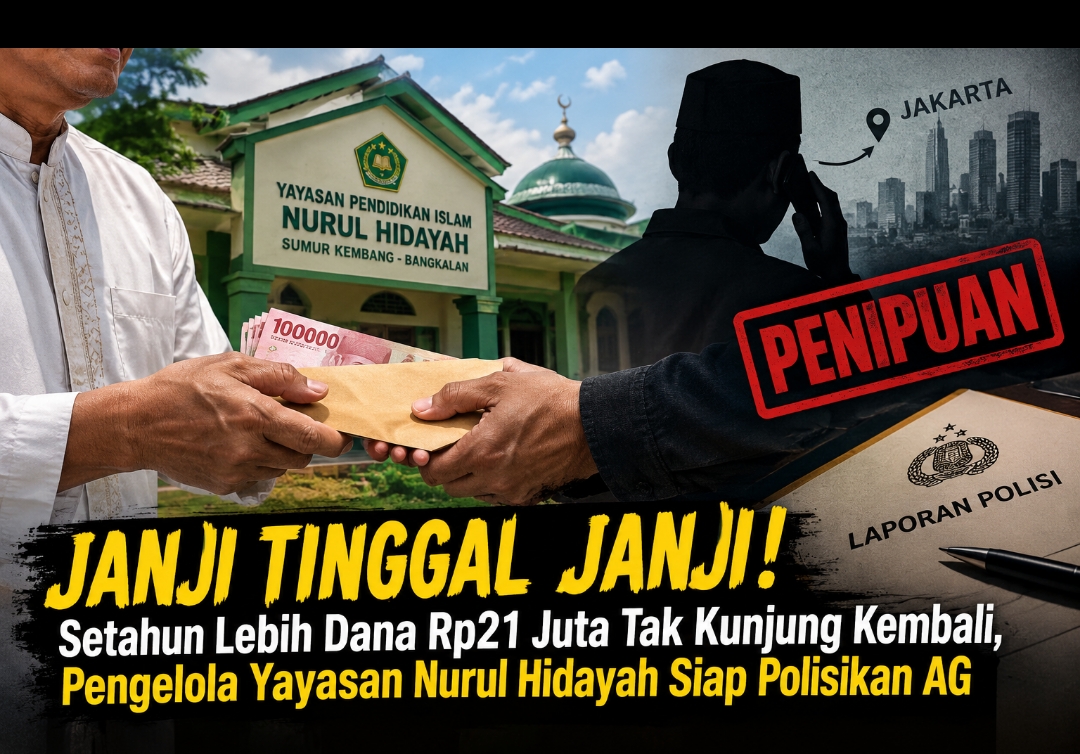Janji Tinggal Janji! Setahun Lebih Dana Pembangunan Gedung Tak Kunjung Kembali, Pengelola Yayasan Siap Polisikan AG